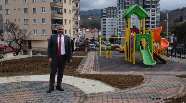 BOZCAALİ MAHALLESİNDE YAPIMI DEVAM EDEN ‘ÇOCUK VE AİLE PARKI’NDA SONA GELİNDİ