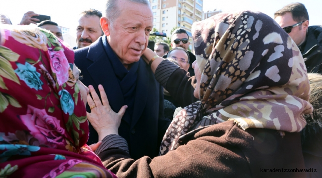 Cumhurbaşkanı Erdoğan, Diyarbakır’da deprem bölgesinde incelemelerde bulundu