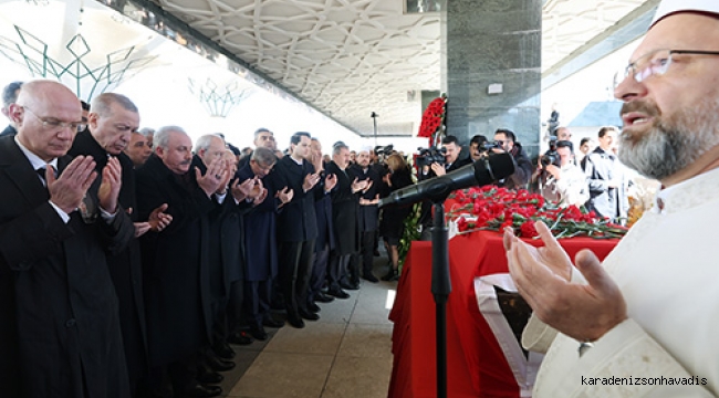 Erdoğan, eski CHP Genel Başkanı Baykal'ın cenaze törenine katıldı 