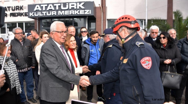 KDZ. EREĞLİ BELEDİYESİ İTFAİYE EKİBİ, GÖREVLERİNİ TAMAMLAYARAK EREĞLİ'YE DÖNDÜ