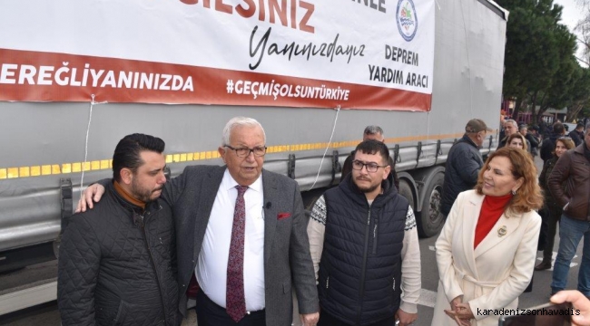 KDZ. EREĞLİ BELEDİYESİ'NİN 16. YARDIM TIRI YOLA ÇIKTI