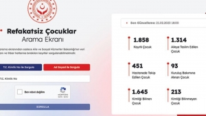 Refakatsiz çocuklar için Bakanlık web sitemizde sorgu ekranı açıldı