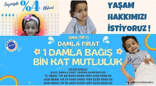 Şanlıurfalı SMA hastası Damla yaşam mücadelesi veriyor!