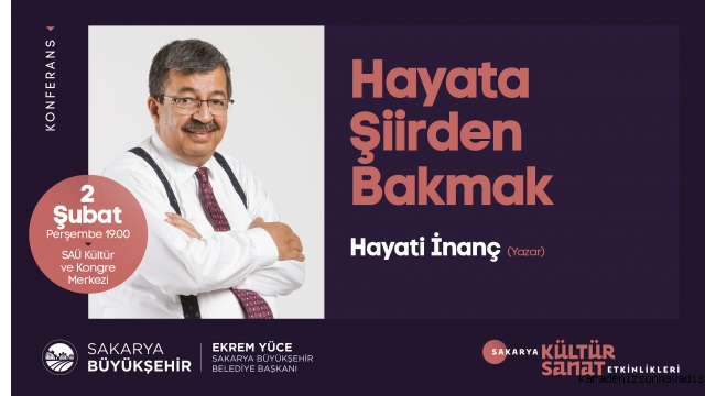 Şubat etkinlikleri Hayati İnanç konferansıyla başlıyor