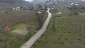 Akyazı Ballıkaya'da beton yol çalışmaları tamamlandı