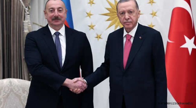 Cumhurbaşkanı Erdoğan, Azerbaycan Cumhurbaşkanı Aliyev ile görüştü