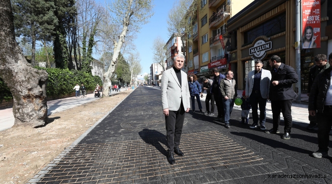 Çark Caddesi rekreasyonunda Sakarya’da bir ilk: Bu proje merkezi bütünleştirdi