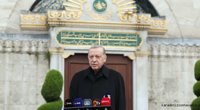 Cumhurbaşkanı Erdoğan, bayram namazını Ayasofya-i Kebir Cami-i Şerifi'nde kıldı