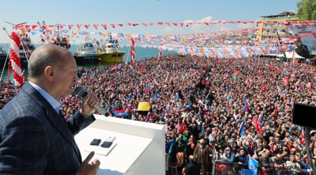 Cumhurbaşkanı Erdoğan '' Bursa’nın Gemlik ilçesinde halka hitap etti.