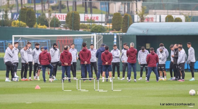 Trabzonspor'da 8 eksikli antrenman