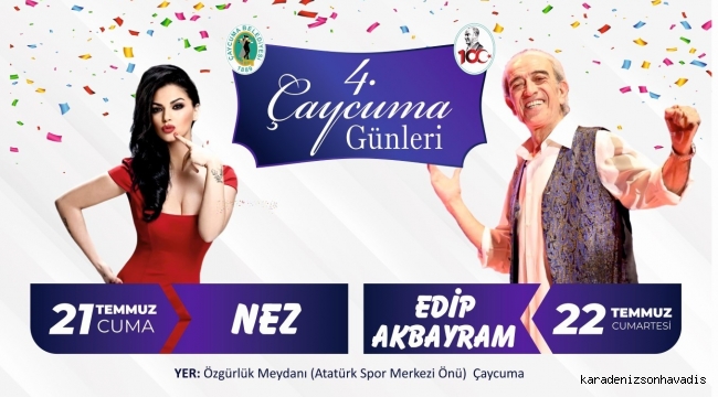 Çaycuma Günleri programı belli oldu