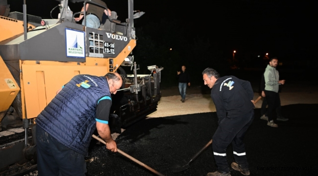 KARTEPE’NİN SOKAKLARI ASFALTA KAVUŞUYOR