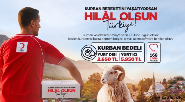 KIZILAY KURBAN VEKÂLETİ BEDELLERİNİ AÇIKLADI 