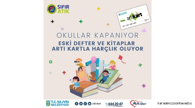 Silivri'deki eski defter ve kitap Artı Kart ile harçlık oluyor