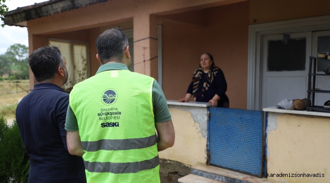 Yağış nedeniyle oluşan olumsuzluklara anında müdahale ediyor