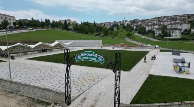 'YEŞİL VADİ' BAHÇEŞEHİRLİLERİN BULUŞMA NOKTASI OLACAK