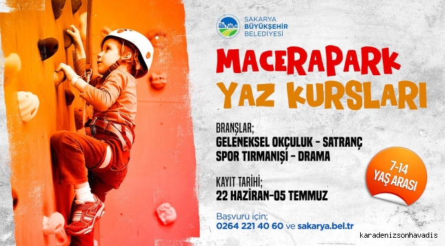 Macera Park yaz kursları başlıyor