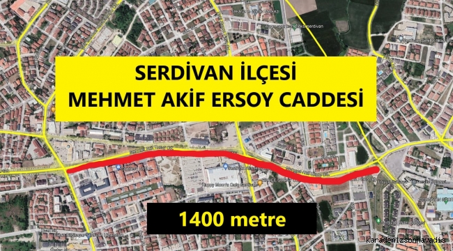 Mehmet Akif Ersoy Caddesi trafiğe kısmi olarak kapatılacak