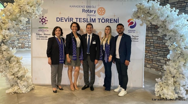 Rotary Kulübü'nde Doruk Dokuzoğlu dönemi başladı