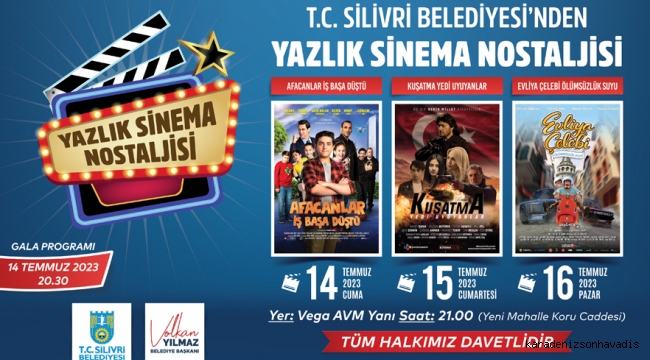 Silivri'de yazlık sinema heyecanı başlıyor