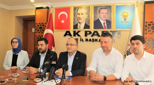 AK Parti Rize İl Başkanı Hikmet Ayar, basınla bir araya geldi