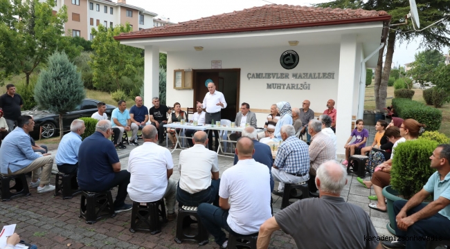 ÇAMLIEVLER VE ÇAVUŞLAR'DA HEMŞEHRİLERİ İLE BULUŞTU