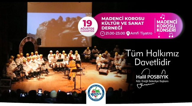 MADENCİ KOROSU’NDAN KDZ. EREĞLİ’DE ÖZEL KONSER 