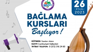 BAĞLAMA KURSU MÜRACAATLARI BAŞLADI