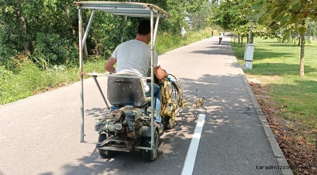 Büyükşehir’den bisiklet yollarında boyama çalışması