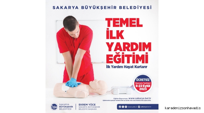 Temel ilk yardım eğitimleri için kayıtlar başladı