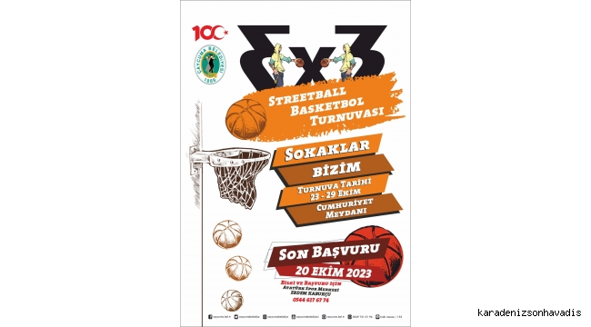 100.Yıl Sokak Basketbolu turnuvası başlıyor