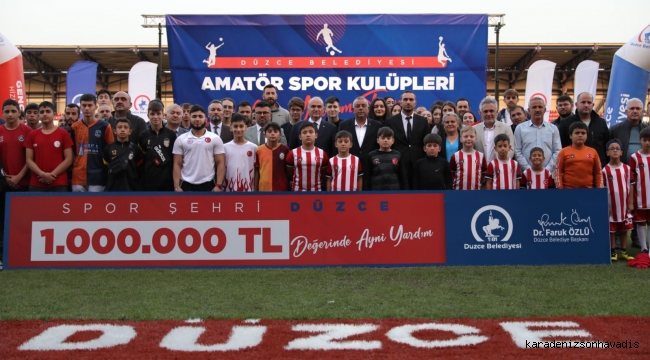 31 amatör spor kulübüne 1 milyon TL değerinde ayni yardım