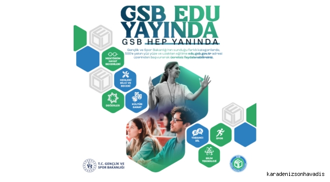 Gençlik ve Spor Bakanlığı’ndan gençlerin gelişimine katkı: GSB EDU