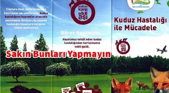 Kuduz hastalığı için doğaya aşılı yem bırakıldı