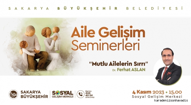 Büyükşehir Aile Gelişim Seminerleri başlıyor