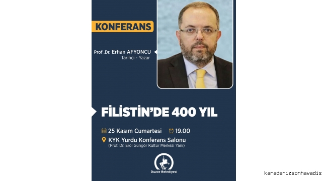 FİLİSTİN’İN TARİHİ SÜRECİ KONUŞULACAK