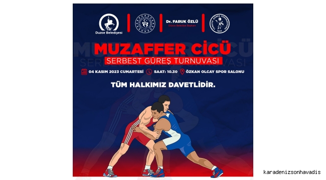 MUZAFFER CİCÜ SERBEST GÜREŞ TURNUVASI YAPILACAK