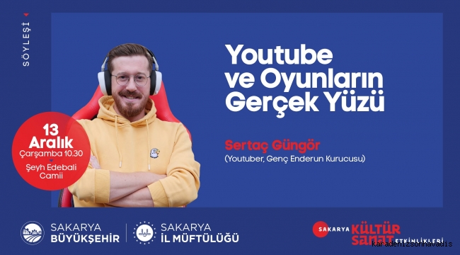 Çocuklar 'Youtube ve Oyunların Gerçek Yüzü' söyleşinde buluşacak