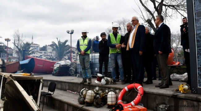 Posbıyık, Ereğli sahilinde çalışmaları denetledi