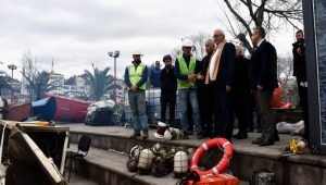 Posbıyık, Ereğli sahilinde çalışmaları denetledi