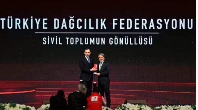 Türkiye Dağcılık Federasyonu’na, “Uluslararası Kırmızı Yelek Gönüllülük” ödülü