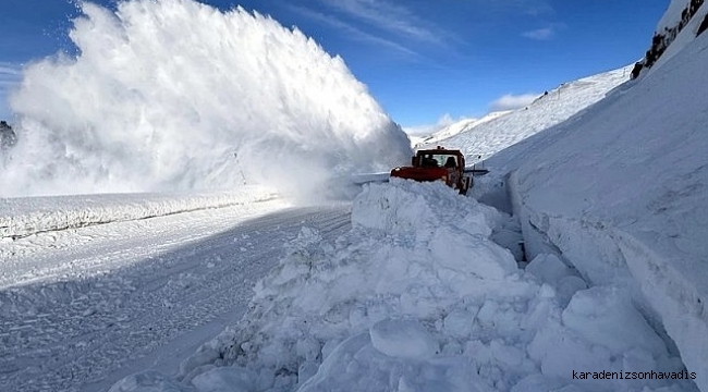 Ardahan-Artvin karayoluna çığ düştü