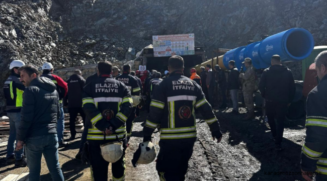 Elazığ'da maden ocağında göçük: 3 kişi kurtarıldı