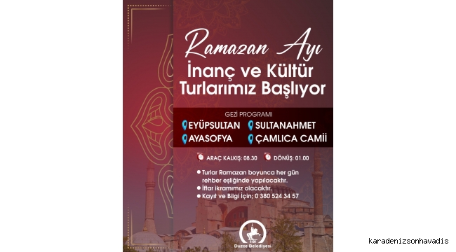 Ramazan ayı inanç ve kültür turları başlıyor