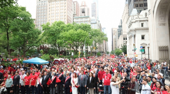 ATO Başkanı Baran New York'taki Türk Yürüyüşü'ne Katıldı