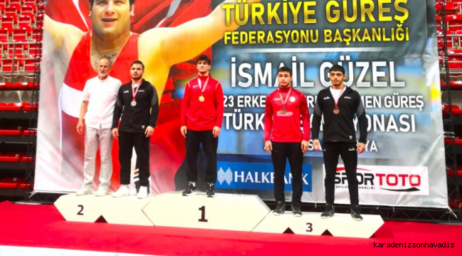 ÇAYKURSPOR GÜREŞ, U23 GREKOROMEN TÜRKİYE ŞAMPİYONASINDA 2 ŞAMPİYON ÇIKARDI