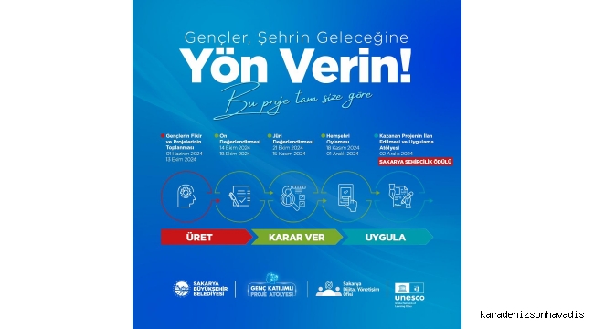 Gençler bu projeyle Sakarya’nın geleceğinde söz sahibi olacak