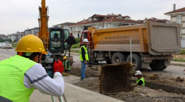 Serdivan 1. Cadde’ye yeni yağmursuyu ve kanalizasyon hattı