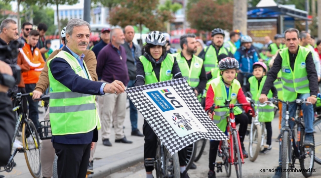 Trafik Haftası’nda pedallar şehrin merkezinde döndü