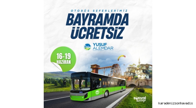 Büyükşehir otobüsleri bayramın 4 günü de ücretsiz